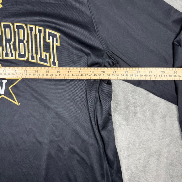 Under Armour Vanderbilt Commodores Long Sleeve Shirt XL Black HeatGear Loose Fit - Picture 8 of 10